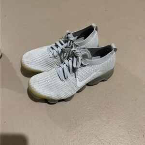 Nike Light Gray and White Running Shoes